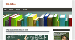 Desktop Screenshot of gbaschool.com