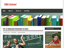 Tablet Screenshot of gbaschool.com